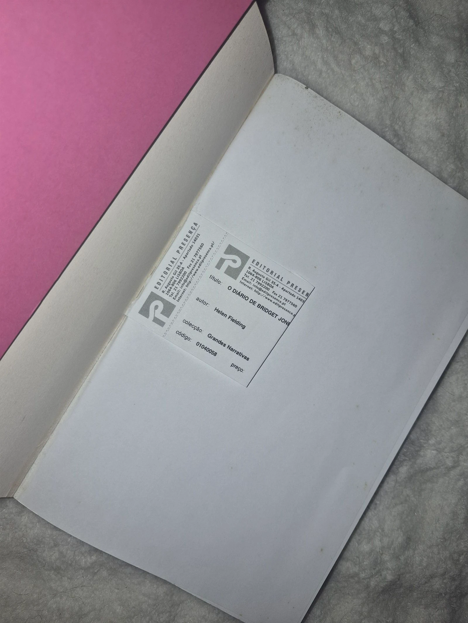 Book The Diary of Briidget Jones – photo 2